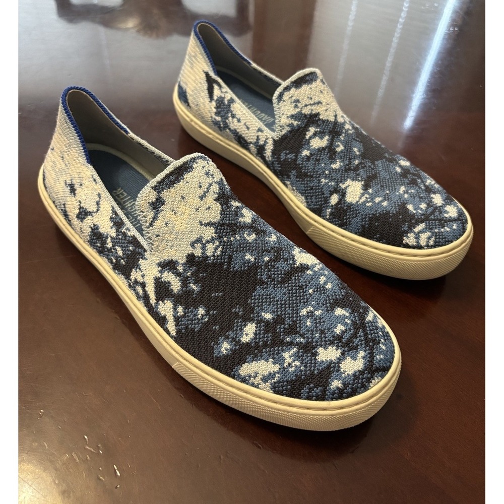 Rothy's Sneaker Size 8.5 Special Edition Blue tie‎ dye "The  Butcher's Daughter"